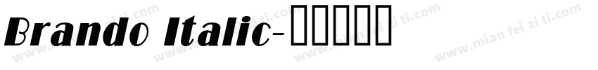 Brando Italic字体转换